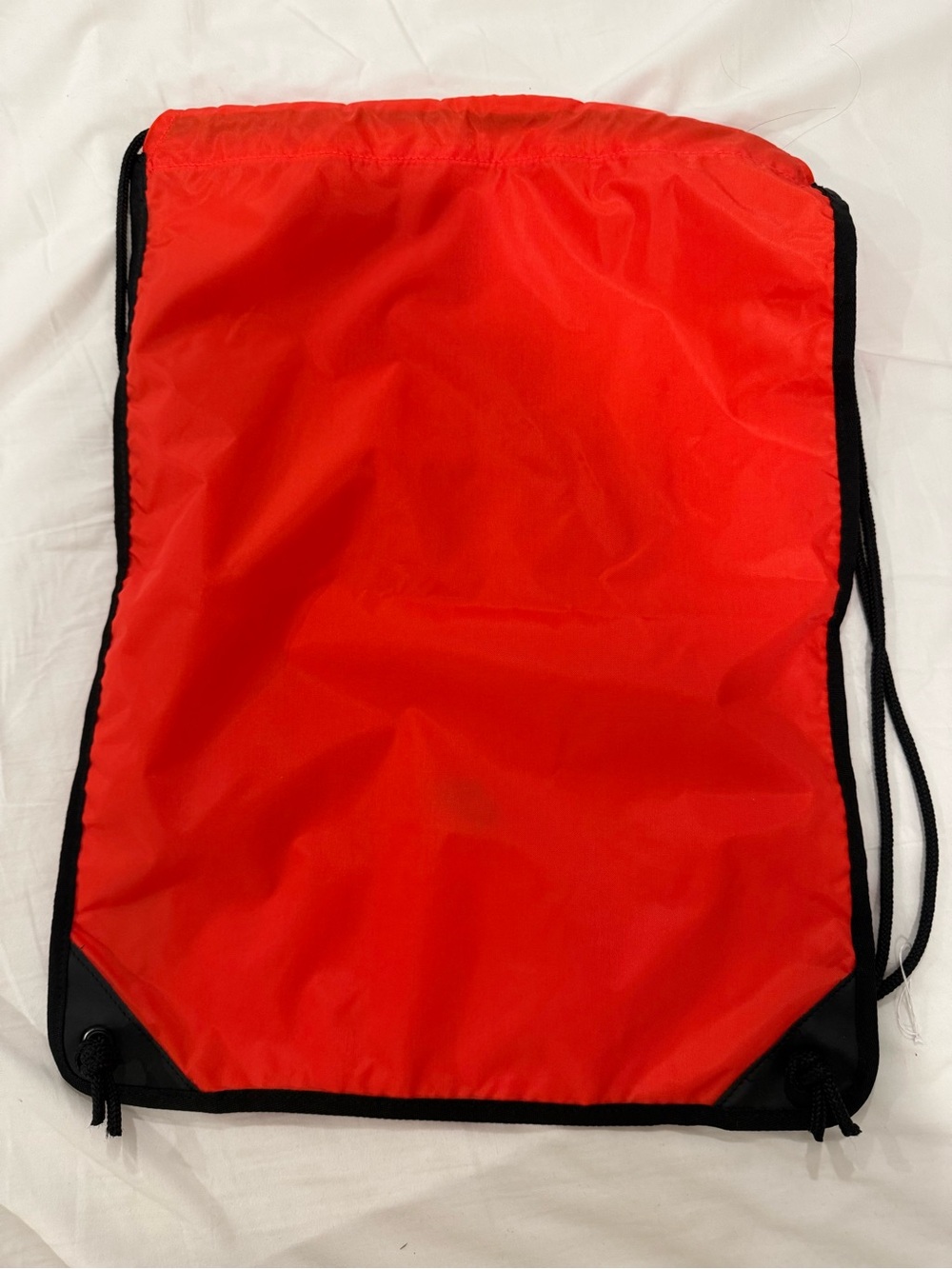Nike Red Drawstring Backpack with Black Trim - Picture 2 of 5